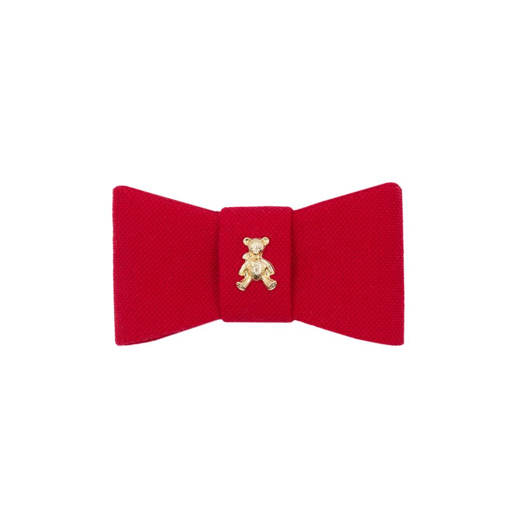 Бант на заколке "Betty Dolce red  XS"
