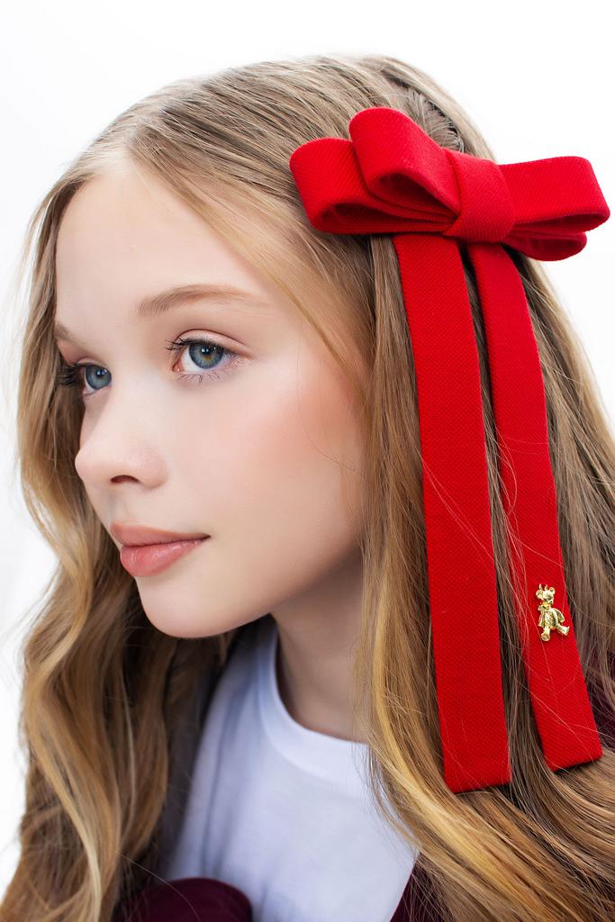 Бант  на заколке "Bonny Dolce" цвет: red