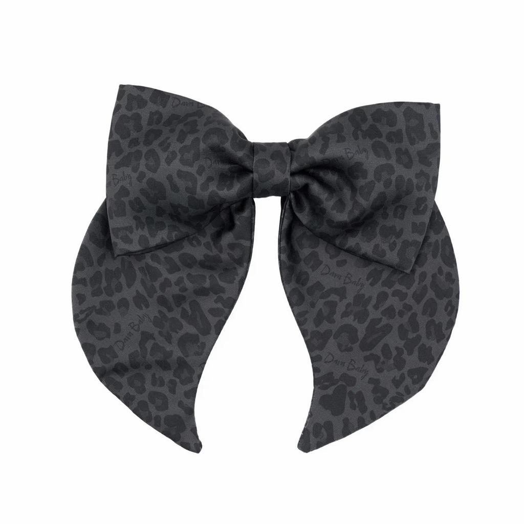 Бант на заколке Lovely/Leopard Graphite