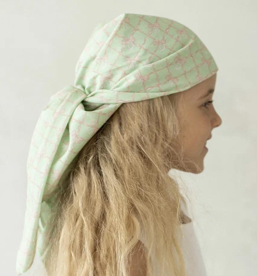 Хлопковый платок "Color Dava" цвет: зеленый