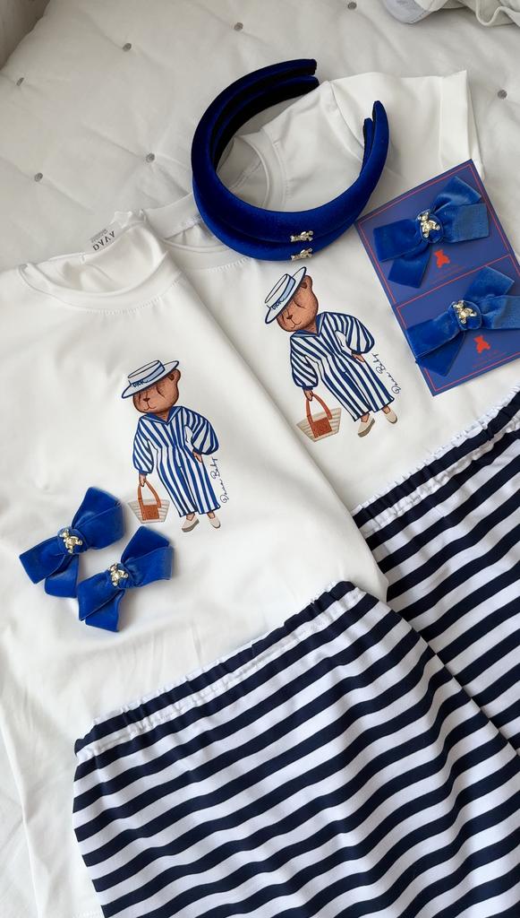 Комплект для девочки "CAMILLE"  (юбка трикотажная в полоску ,футболка)