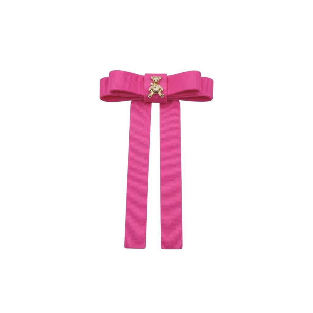 Бант  на заколке "Bonny mini" цвет: ярко-розовый