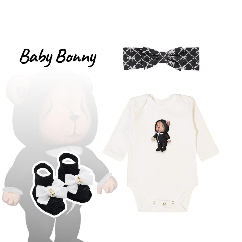 Подарочный набор Baby Bony  Black&Whiite из 3 предметов