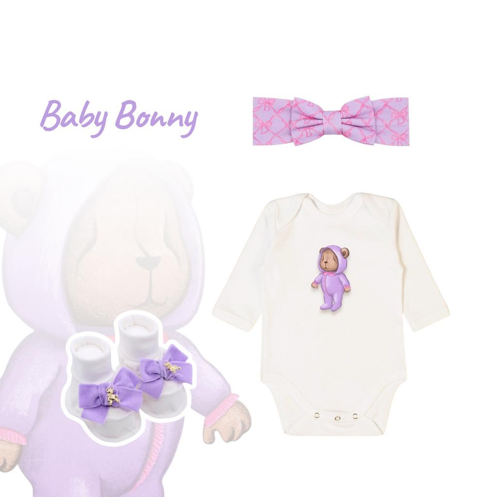 Подарочный набор Baby Bony  Purple из 3 предметов