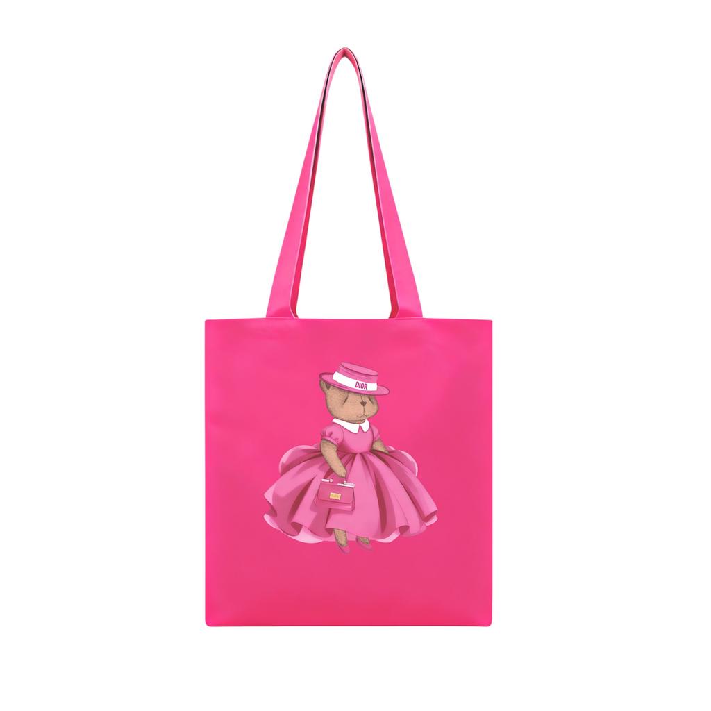 Сумка-шоппер «Royal Teddy Pink » цвет: ярко-розовый