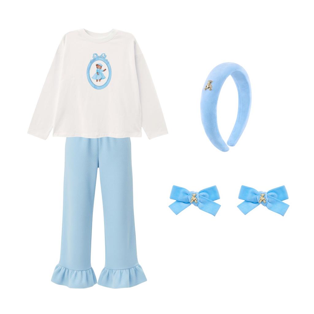 Комплект Sofia Blue с брюками, цвет: голубой