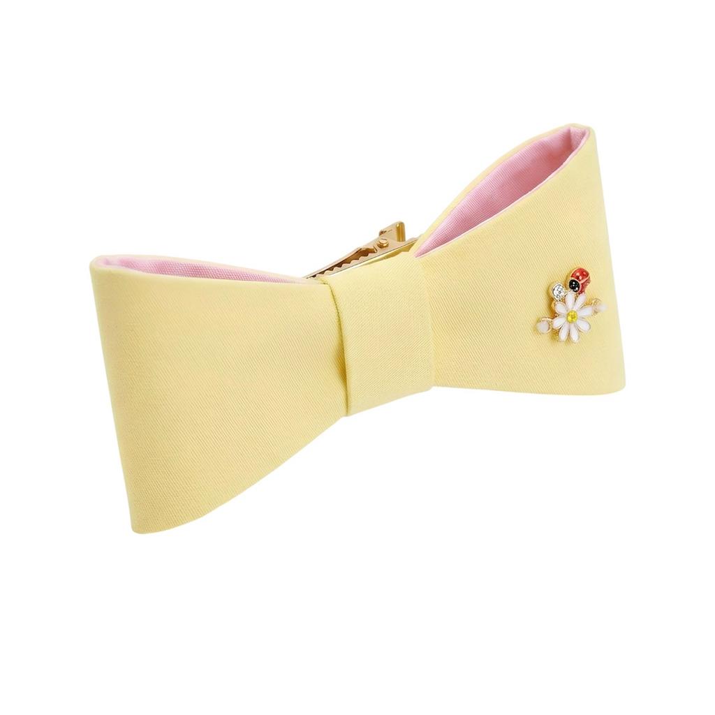 Бант на заколке "Betty Summer Lady Bug and Bloom” цвет: желтый/розовый