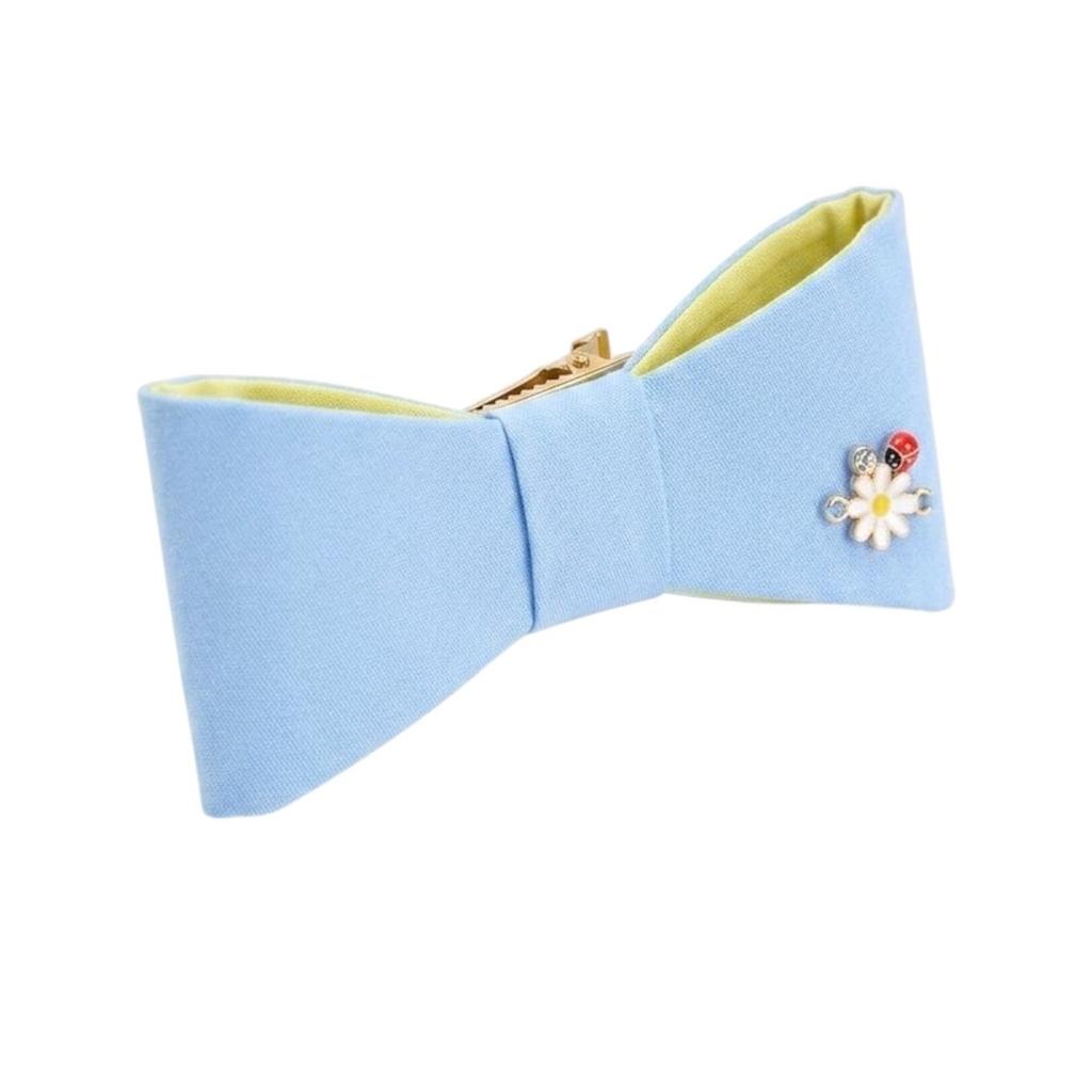 Бант на заколке "Betty Summer Lady Bug and Bloom” цвет: голубой / лайм