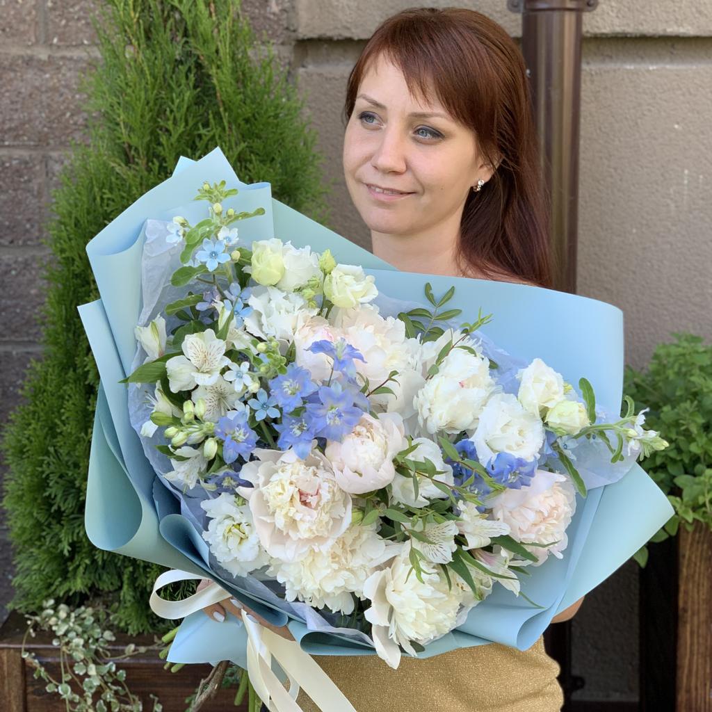 Авторский букет "Голубые облака"