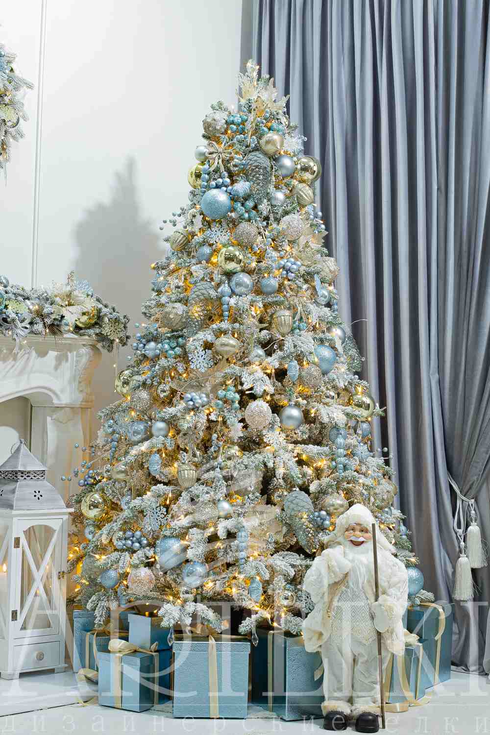 Елка "Голубая пудра"