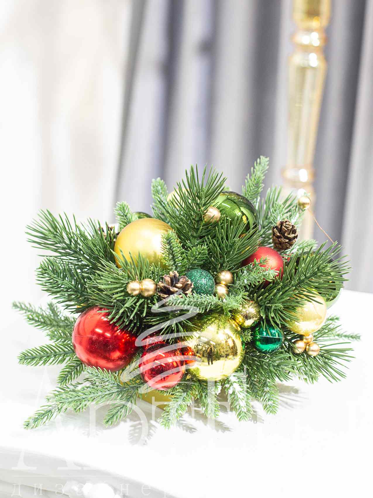 Новогодняя МИНИ композиция "Классика"