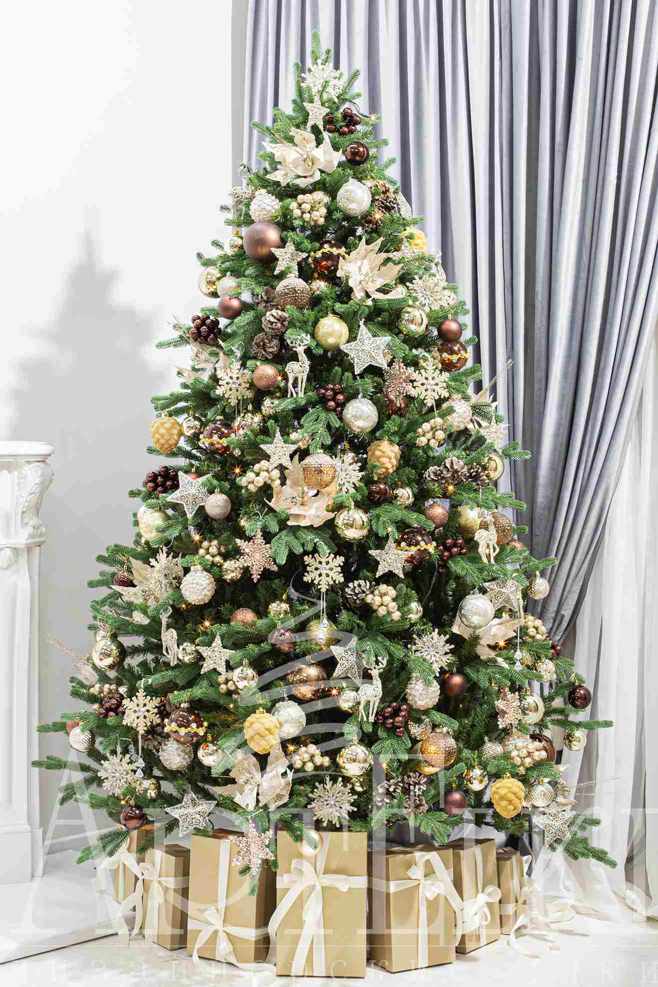 Елка "Кофейный дуэт"