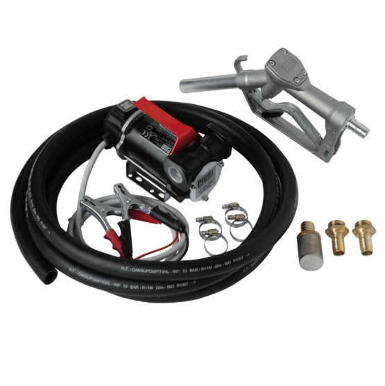 Мобильный комплект для перекачки ДТ Battery Kit 3000 INLINE 12V (мех. пистолет), 50 л/мин