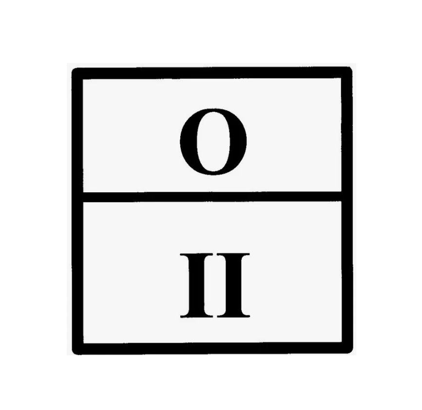Знак 250х250  ОТХОДЫ "2" класс 2