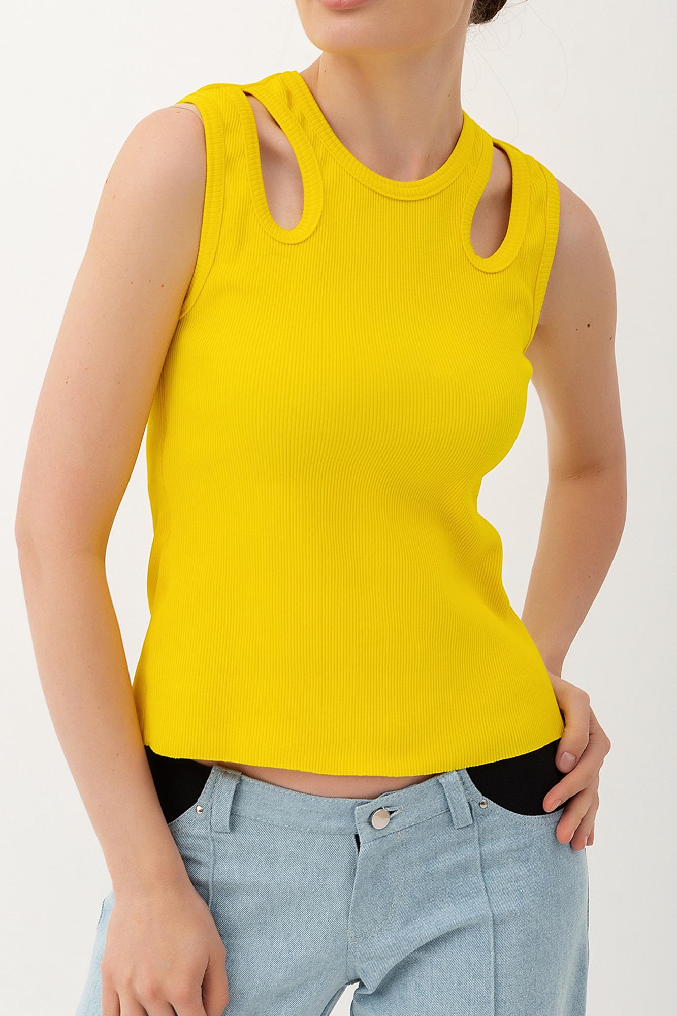 Желтый топ для кормящих FOR BEST MAMA