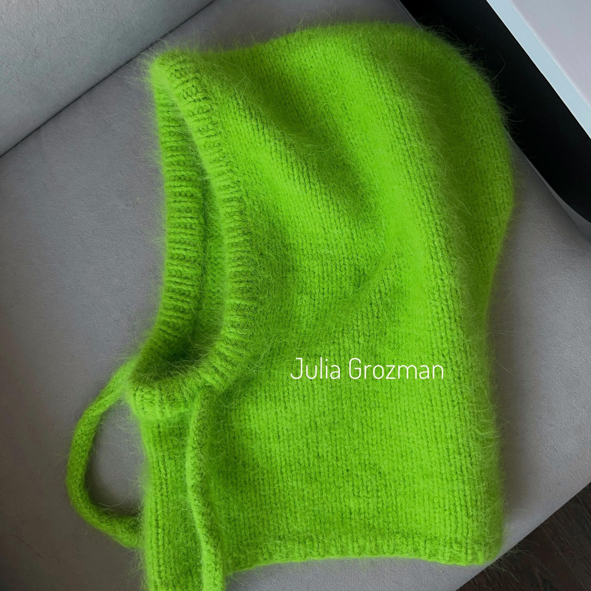 Описание по вязанию капор Milena