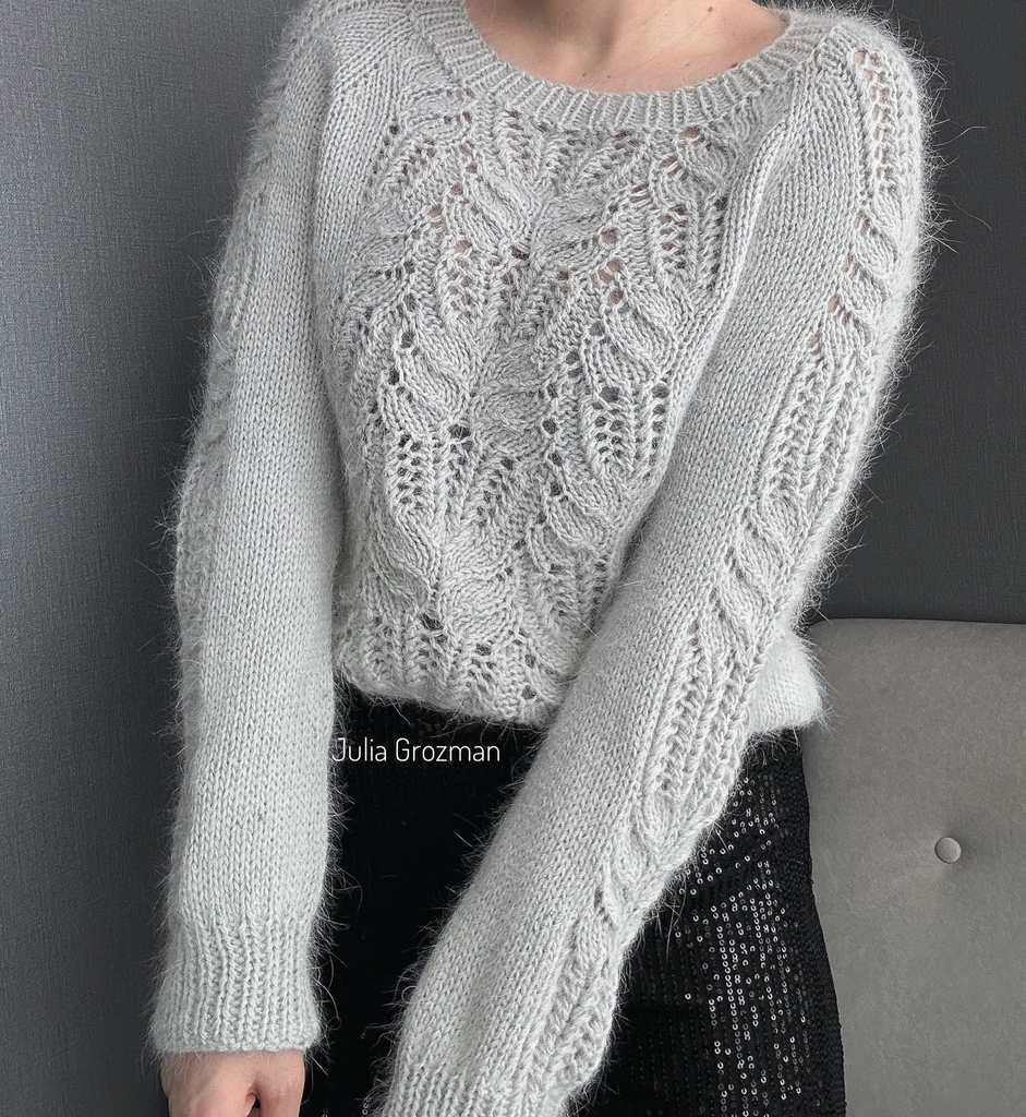 Вязаный джемпер (св.серый)