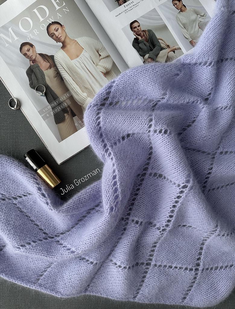 Ажурная косынка (сиреневая)