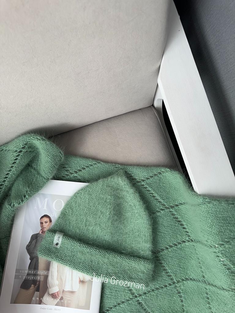 Вязаный комплект (зеленый)