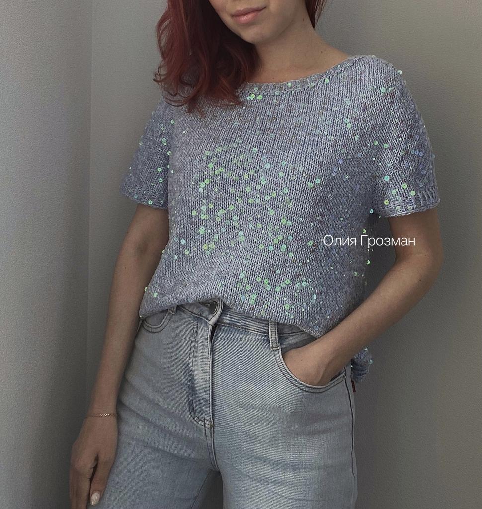 Описание по вязанию топ Brilliant