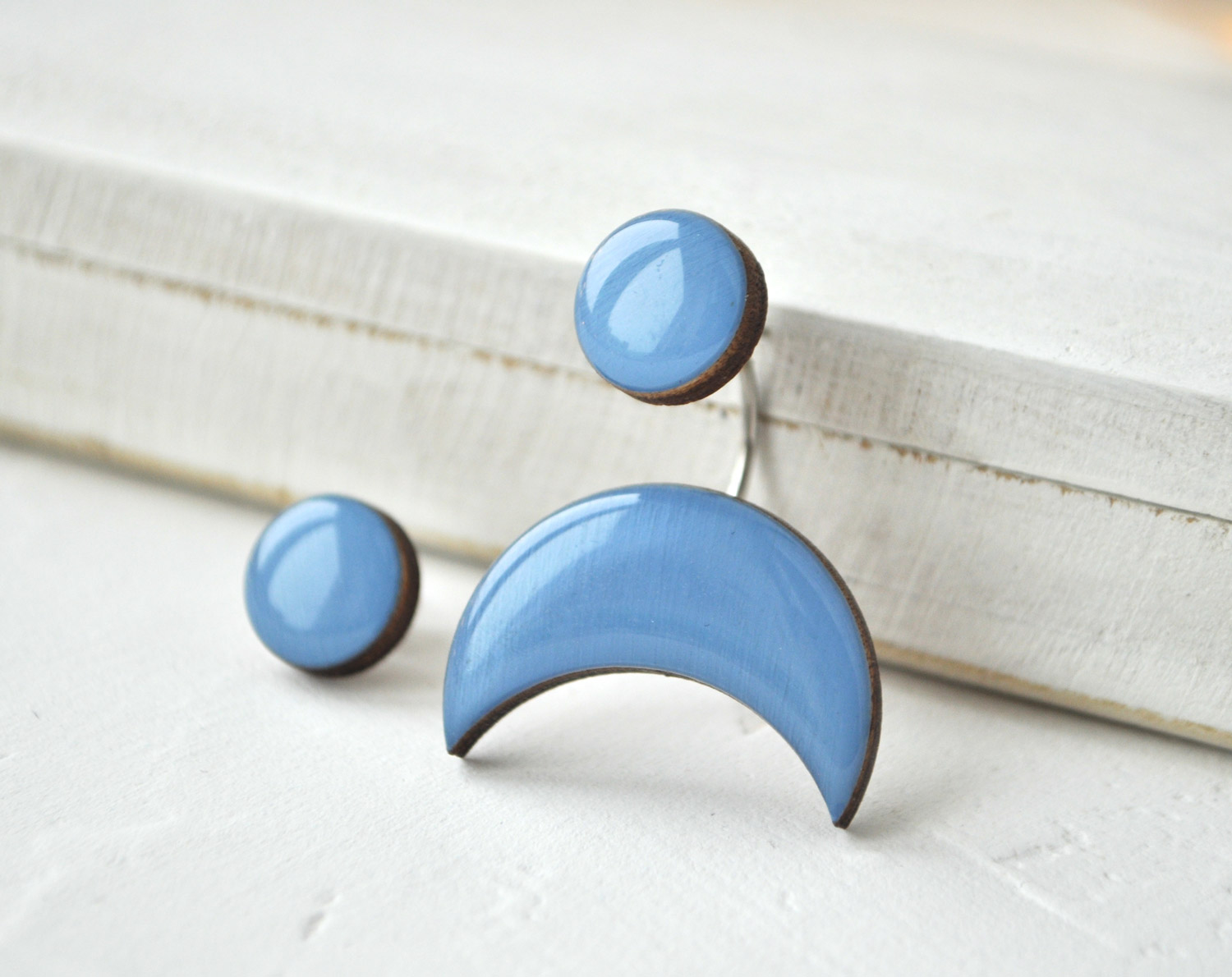 Гвоздики обманки деревянные "Луна"