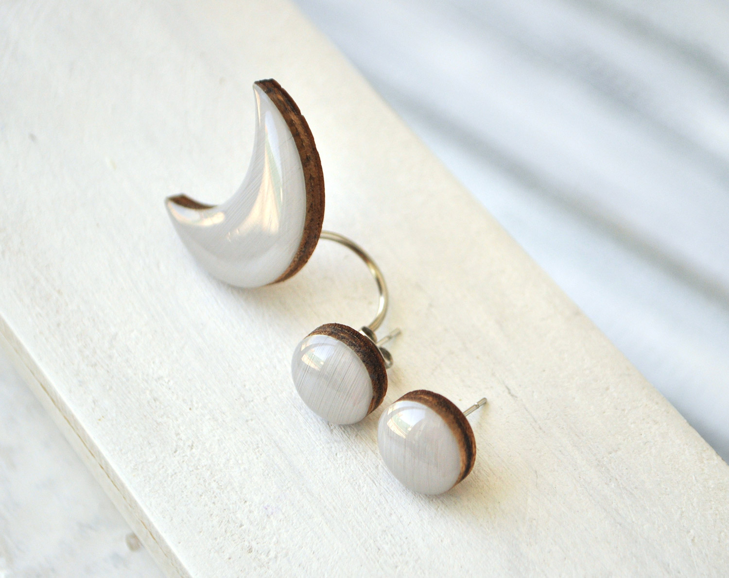 Гвоздики обманки деревянные "Луна"