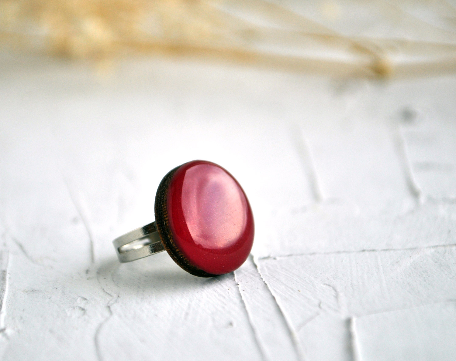 Круглое кольцо - разных цветов