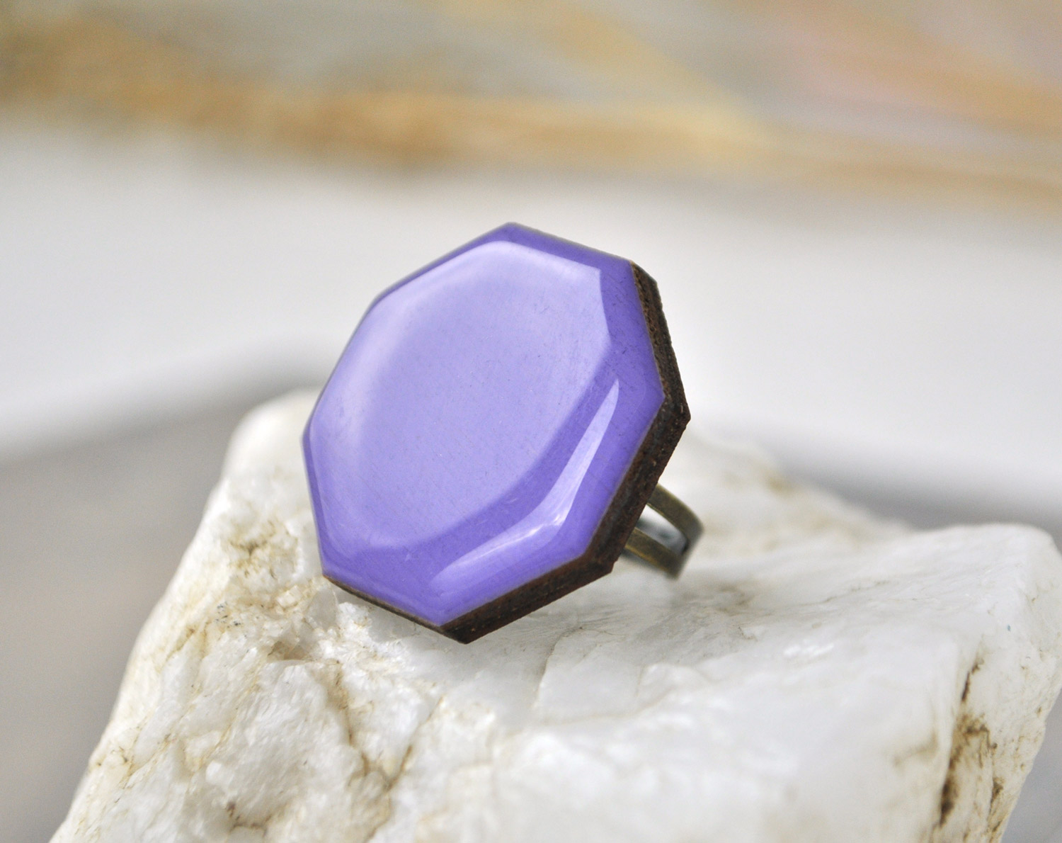 Восьмиугольник - кольца разных цветов