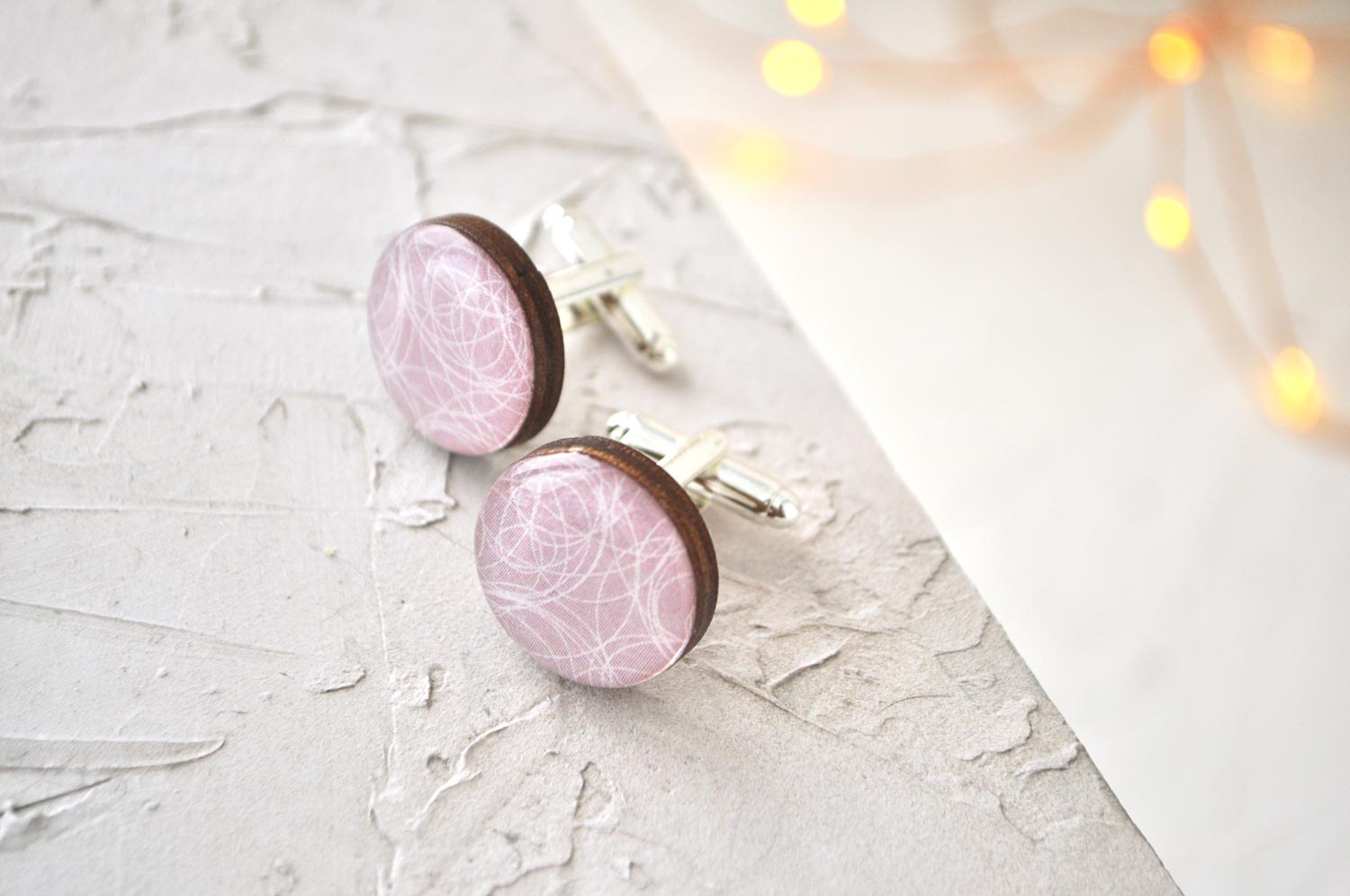 Линии - деревянные запонки