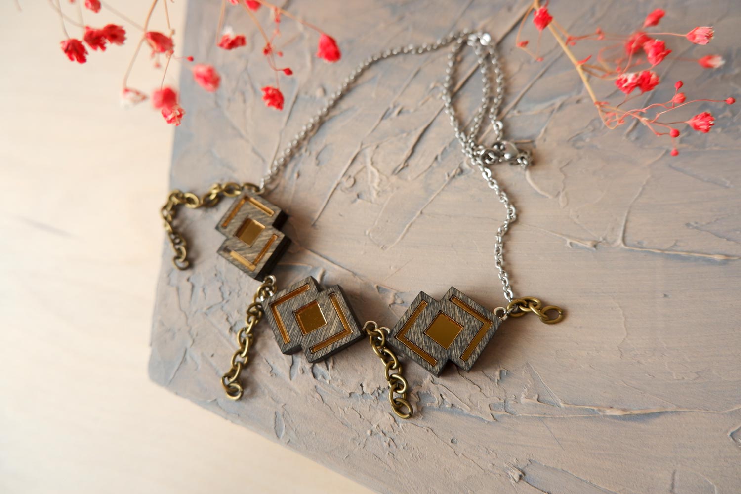 Ожерелье биколор