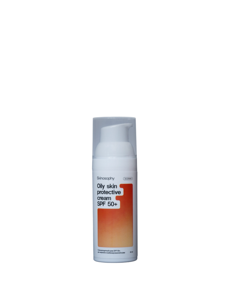 Skinosophy Крем солнцезащитный для комбинированной и жирной кожи  SPF50+ 50 мл.
