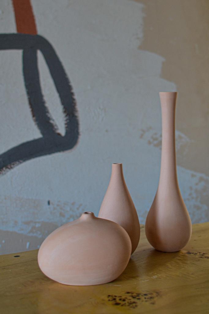 Ваза для сухоцветов - персиковая