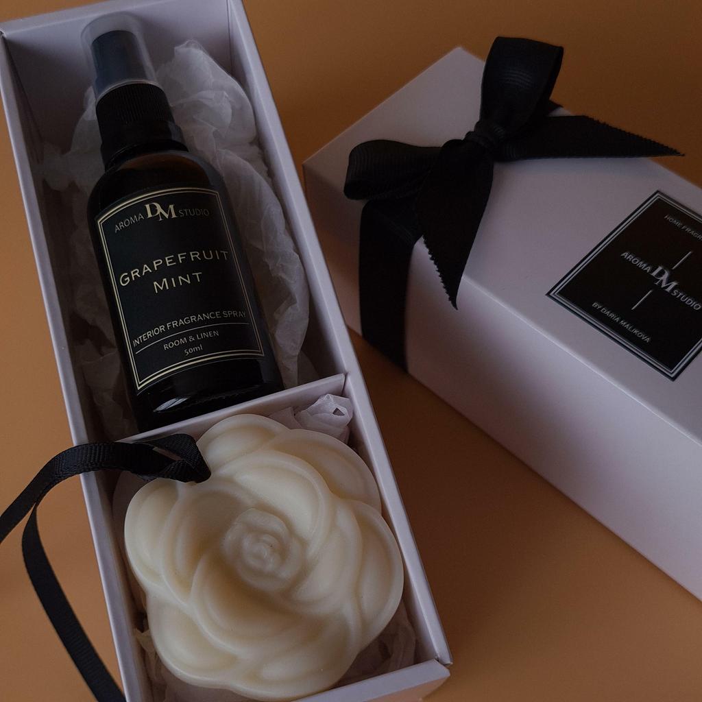 Подарочный бокс "интерьерный спрей + ароматическое саше"