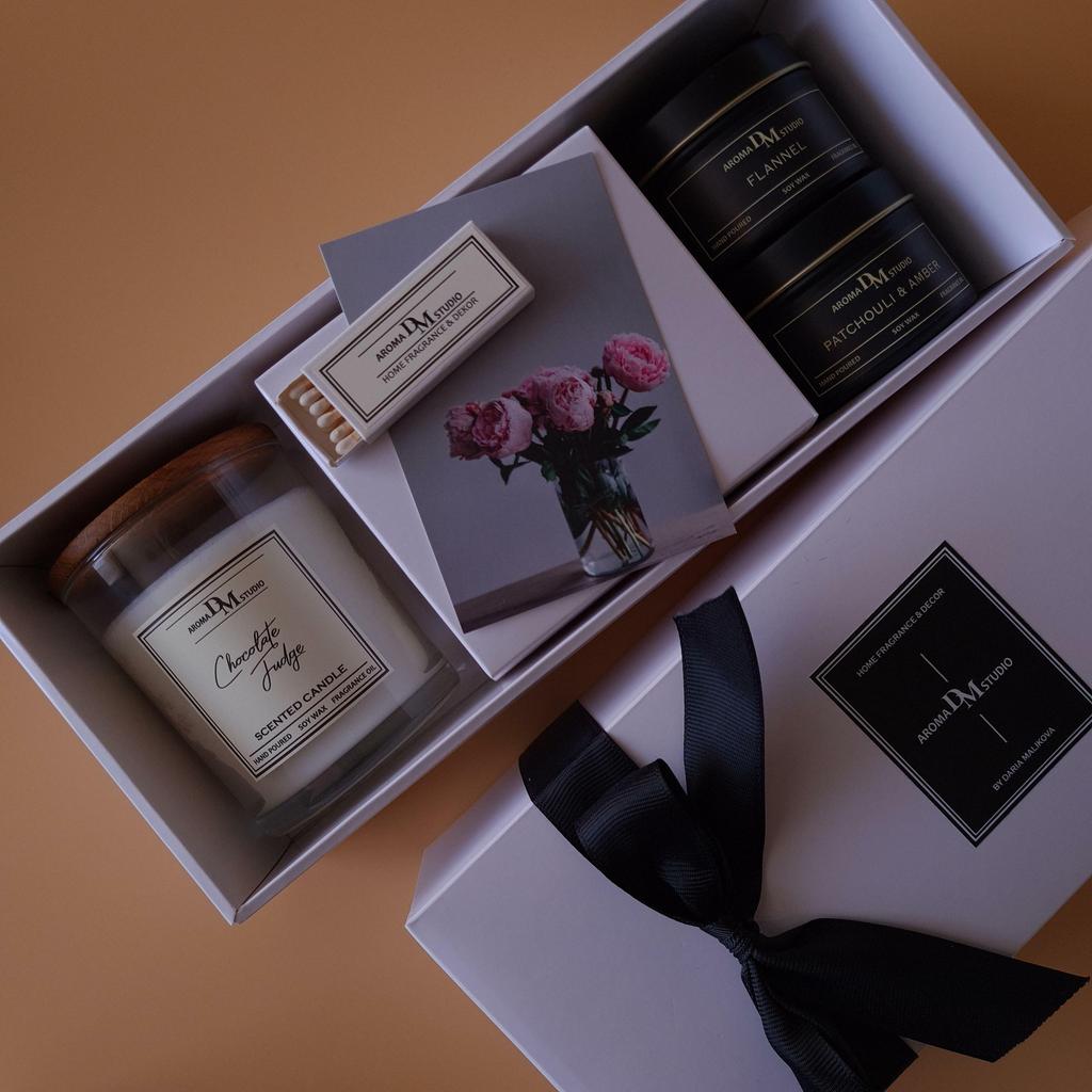 Большой подарочный бокс "ароматические свечи "