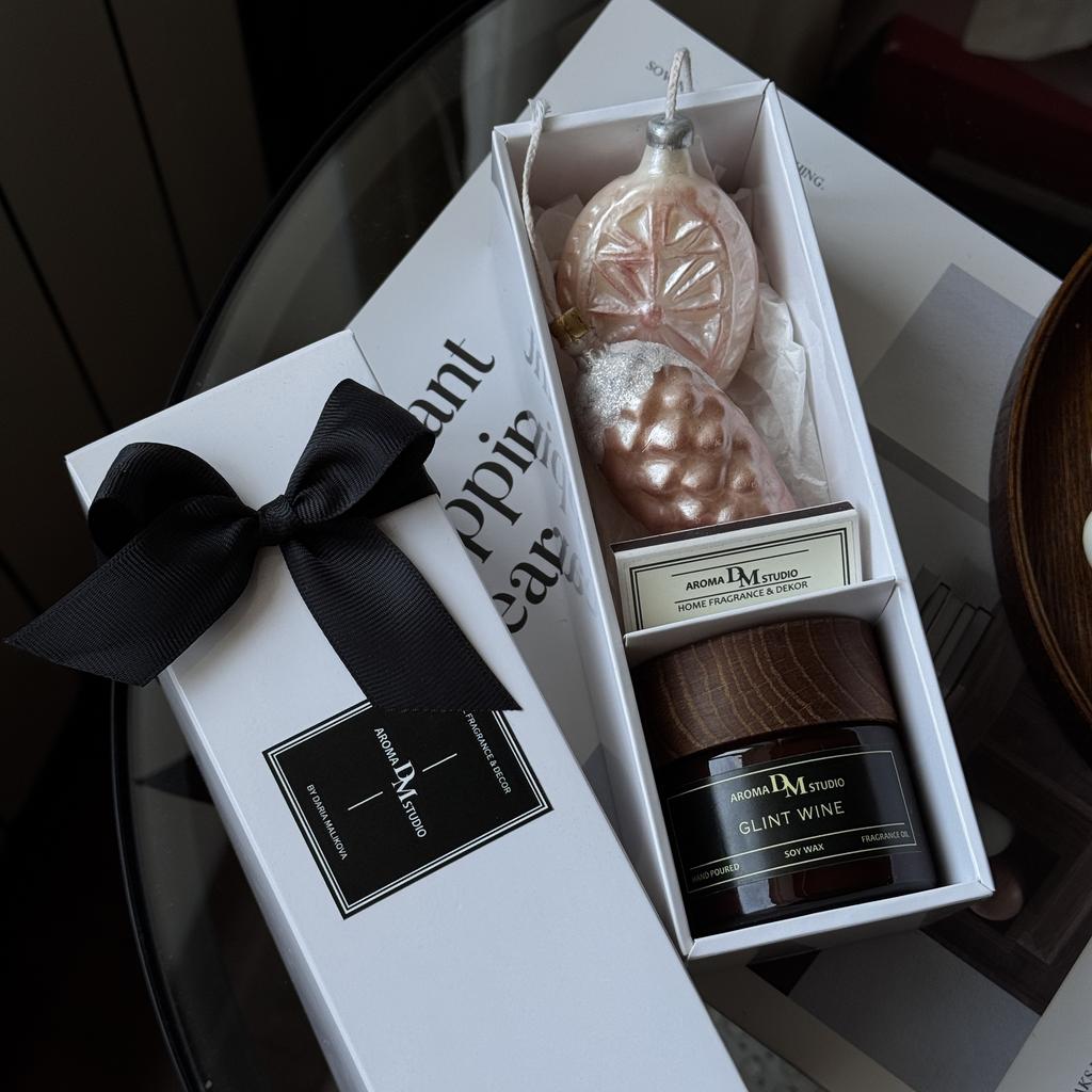 подарочный  набор на новый год 2026, подарок на новый год, свеча  советская елочная игрушка