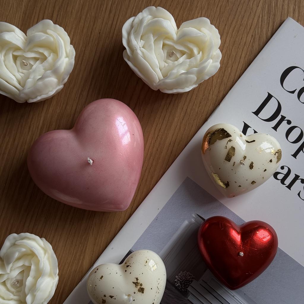 Интерьерная свеча - сердце