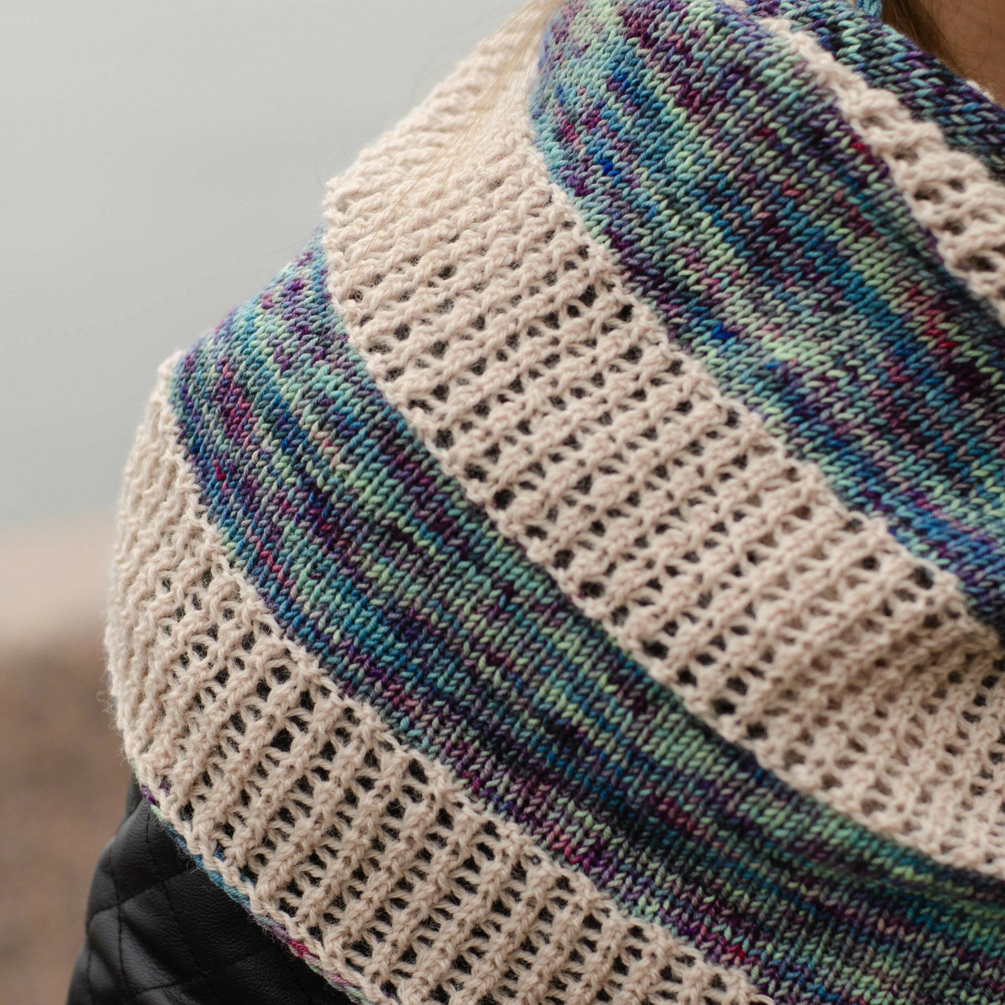 Описание по вязанию шали Ичиба