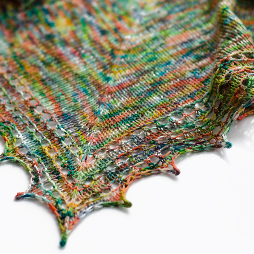 Описание по вязанию шали Занбония