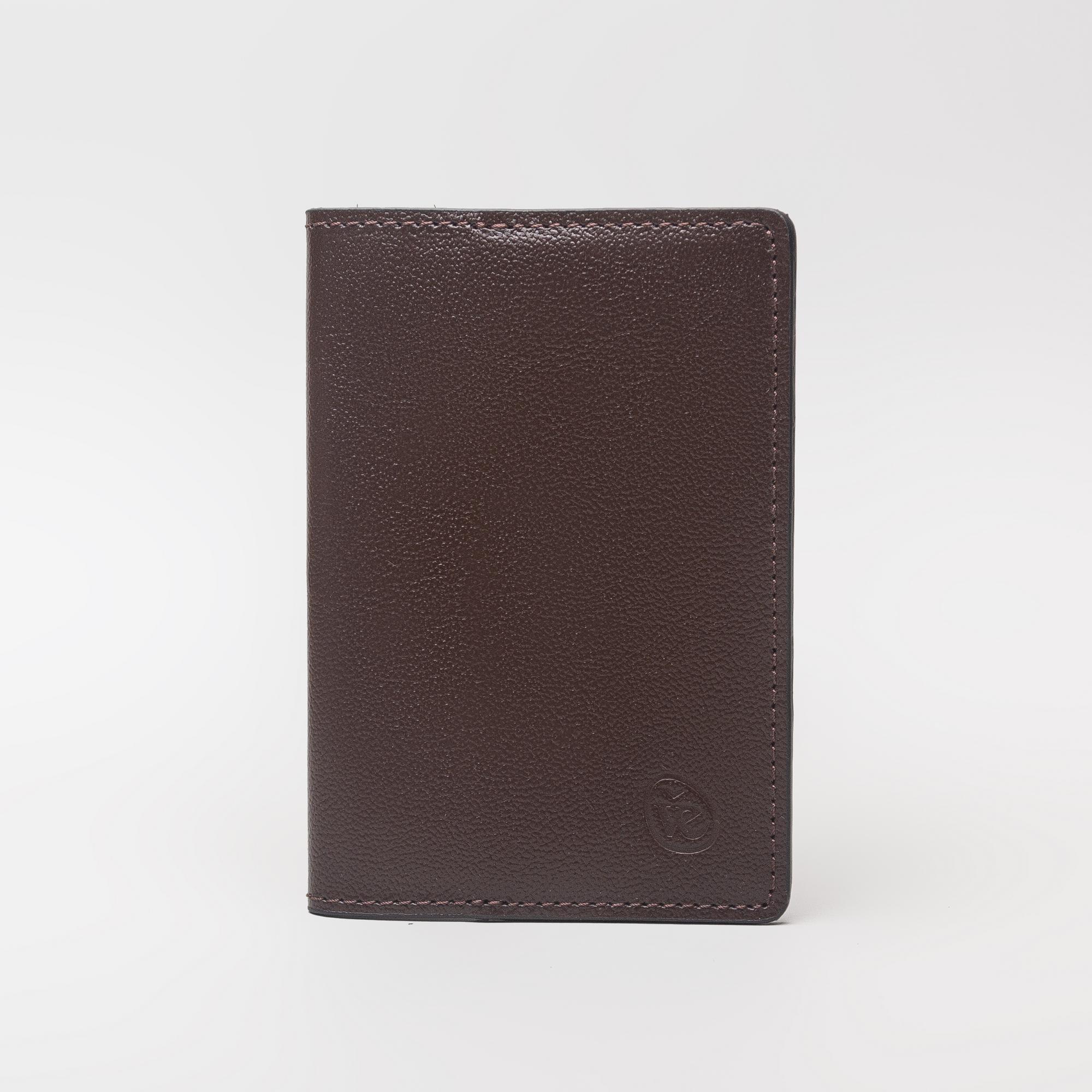 Обложка для паспорта коричневый