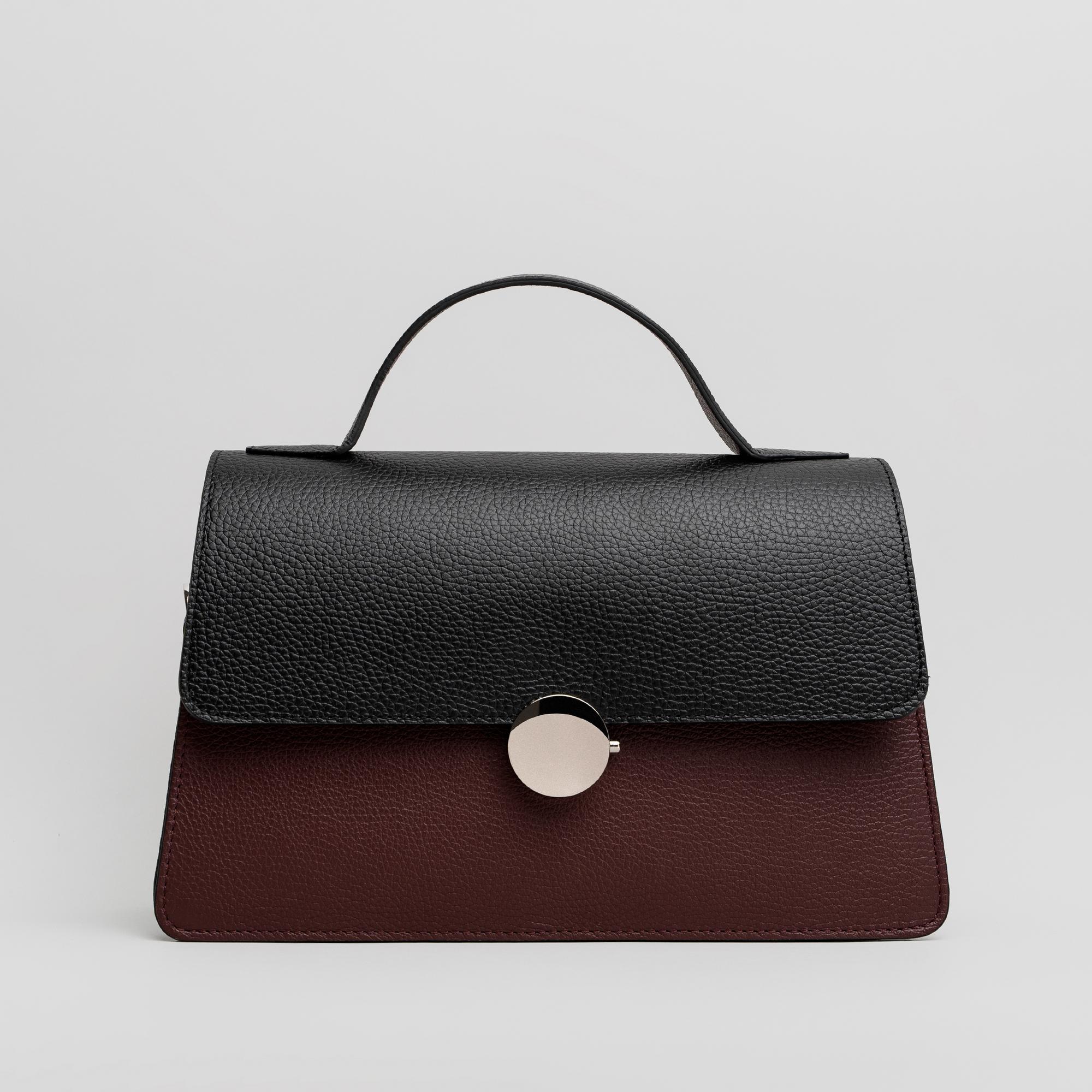 Сумка женская Asta черный+бордо