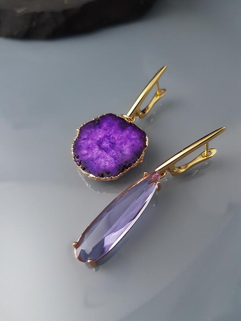 СЕРЬГИ ИЗ КВАРЦА "ДЕЯ"