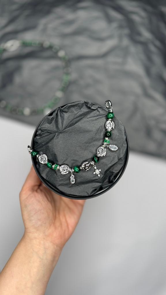 БРАСЛЕТ ИЗ ТИГРОВОГО ГЛАЗА  "ОДРИ"