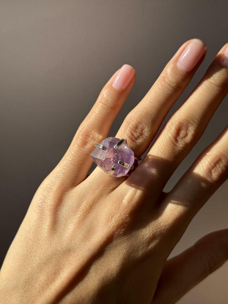 Кольцо с аметистом