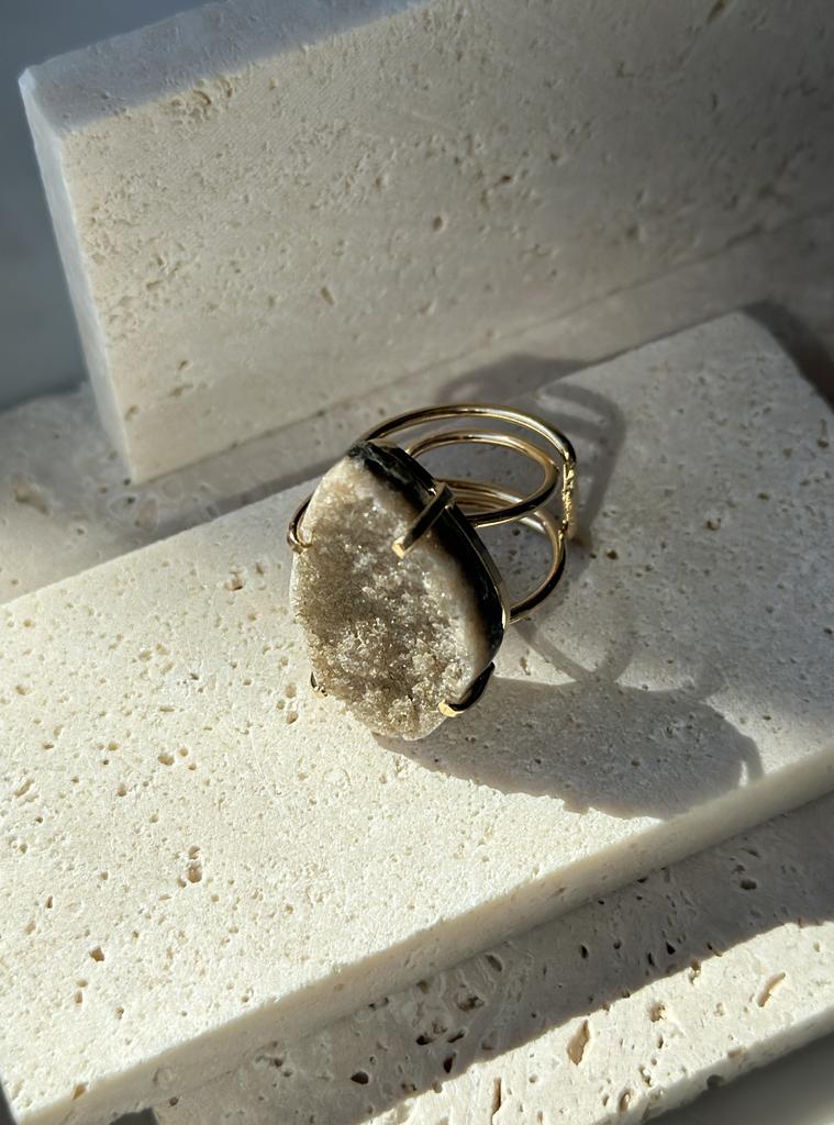 Кольцо с агатом