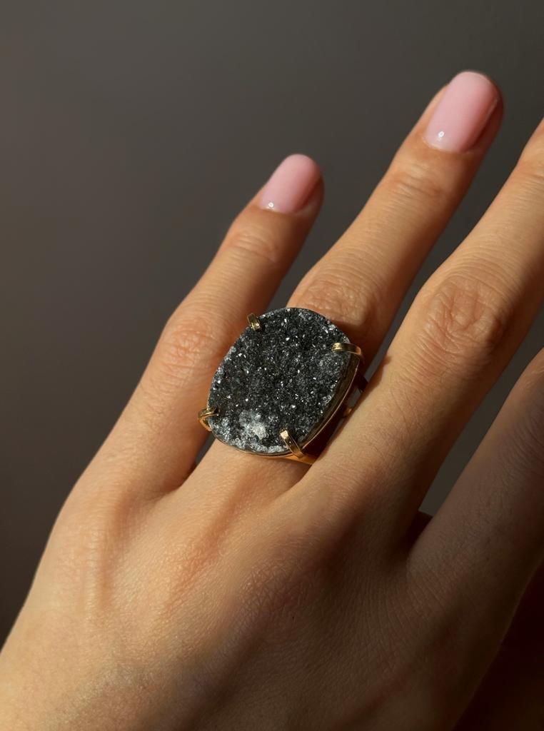 Кольцо с агатом