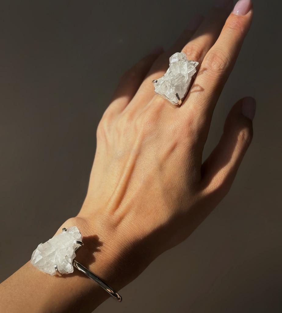 Браслет с горным хрусталем