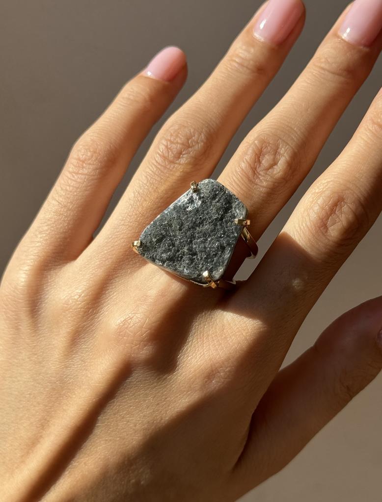 Кольцо с агатом