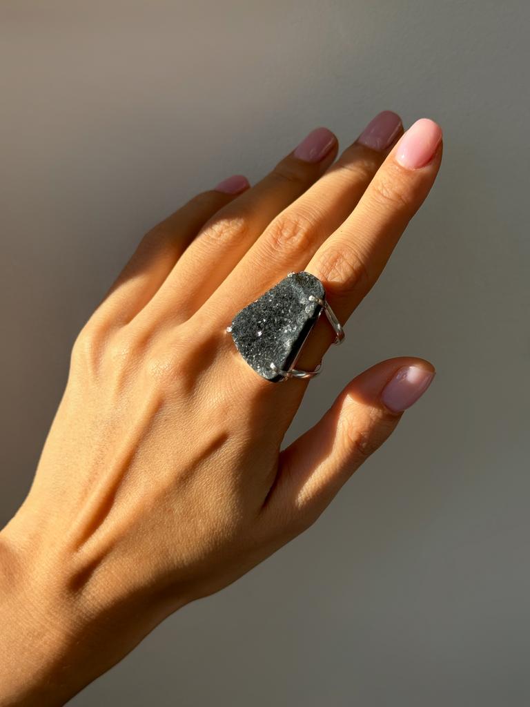 Кольцо с агатом