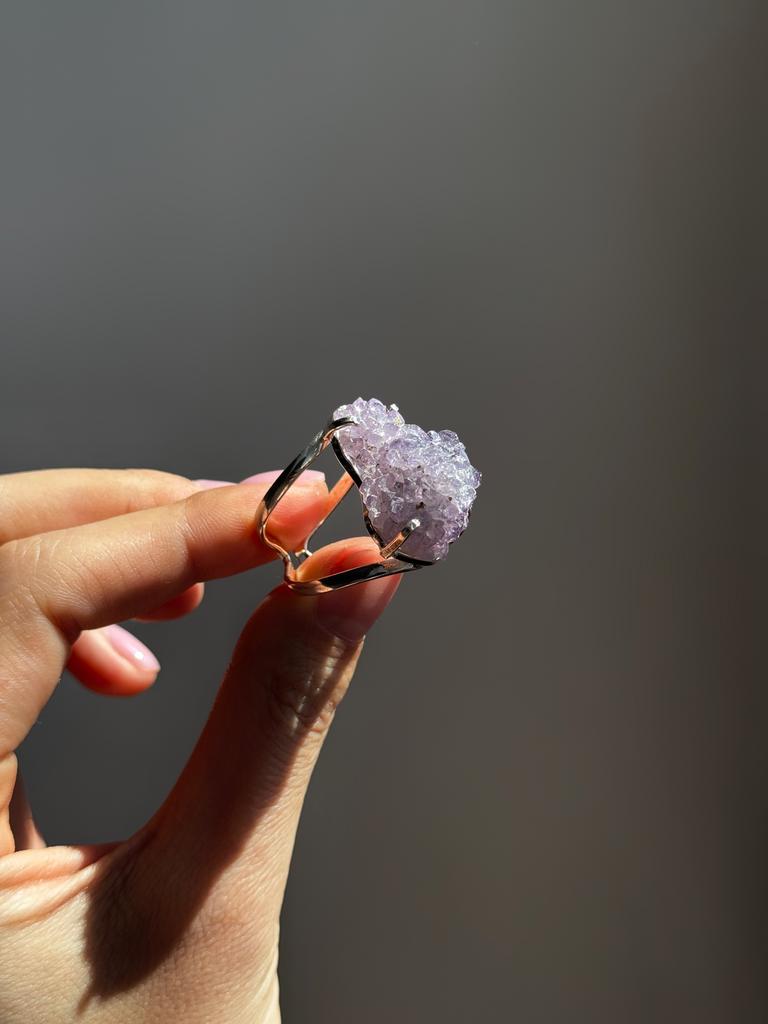 Кольцо с аметистом