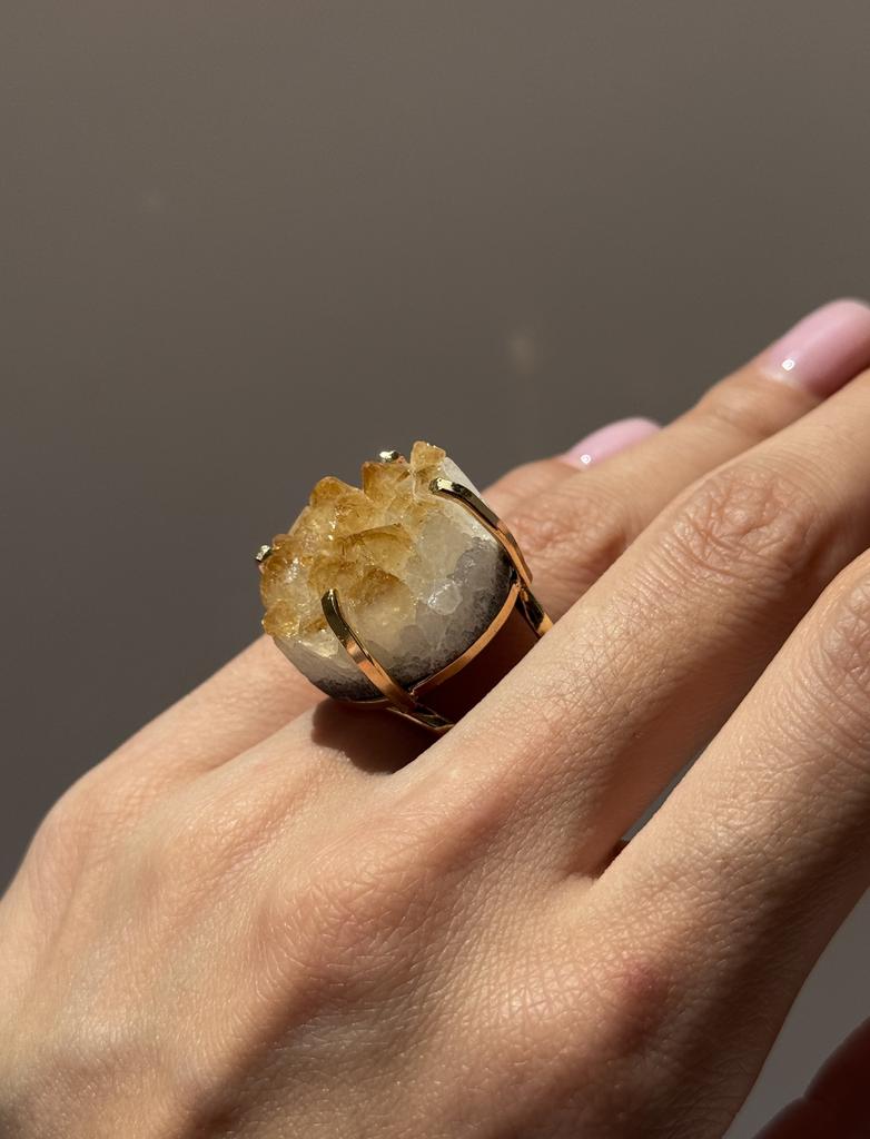 Кольцо с цитрином